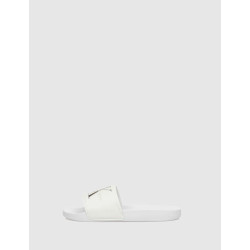 CHANCLA CALVIN KLEIN SLIDE MONOGRAM CO BLANCO