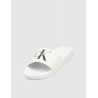 CHANCLA CALVIN KLEIN SLIDE MONOGRAM CO BLANCO