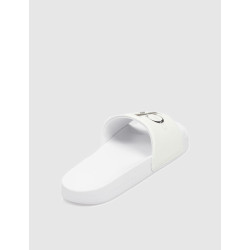 CHANCLA CALVIN KLEIN SLIDE MONOGRAM CO BLANCO