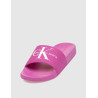 CHANCLA CALVIN KLEIN SLIDE MONOGRAM CO FUXIA