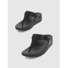 CHANCLA FITFLOP LULU CRYSTAL EMBELLISHED TOE-POST NEGRO