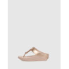 CHANCLA FLIP FLOP HALO BEAD-CIRCLE METALLIC TOE-POST ORO ROSADO