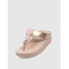 CHANCLA FLIP FLOP HALO BEAD-CIRCLE METALLIC TOE-POST ORO ROSADO