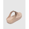 CHANCLA FLIP FLOP HALO BEAD-CIRCLE METALLIC TOE-POST ORO ROSADO