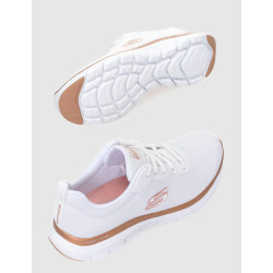 ZAPATILLA SKECHERS FLEX APPEAL 4.0 BRILLIANT VIEW BLANCO