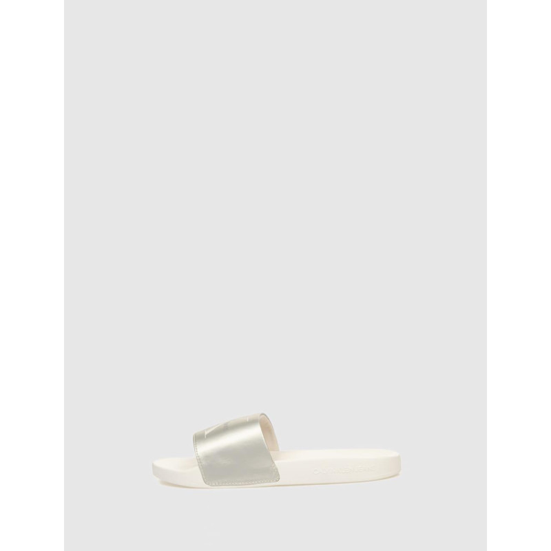 CHANCLA CALVIN KLEIN SLIDE NY PEARL BEIG