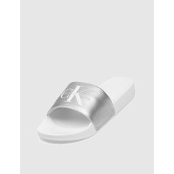 CHANCLA CALVIN KLEIN SLIDE NY PEARL BLANCO