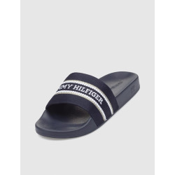 CHANCLA TOMMY HILFIGER TJW CHUNKY FLATFORM SLIDE MARINO