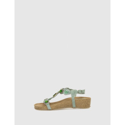 SANDALIA OBVIO SHOES LEIKO VERDE
