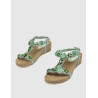 SANDALIA OBVIO SHOES LEIKO VERDE