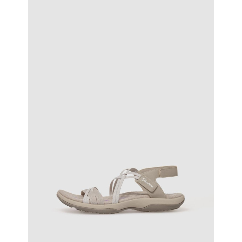 SANDALIA SKECHERS REGGAE SLIM-TAKES TWO TAUPE