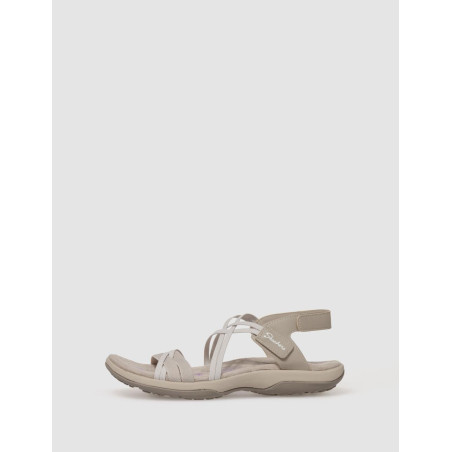 SANDALIA SKECHERS REGGAE SLIM-TAKES TWO TAUPE