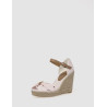 SANDALIA TOMMY HILFIGER BASIC SEERSUCKER HIGH WEDGE ROSA