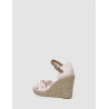 SANDALIA TOMMY HILFIGER BASIC SEERSUCKER HIGH WEDGE ROSA