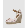 SANDALIA TOMMY HILFIGER BASIC SEERSUCKER HIGH WEDGE ROSA