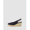 SANDALIA TOMMY HILFIGER ICONIC ELBA SLING BACK WEDGE MARINO
