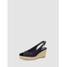 SANDALIA TOMMY HILFIGER ICONIC ELBA SLING BACK WEDGE MARINO