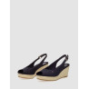 SANDALIA TOMMY HILFIGER ICONIC ELBA SLING BACK WEDGE MARINO
