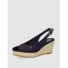 SANDALIA TOMMY HILFIGER ICONIC ELBA SLING BACK WEDGE MARINO