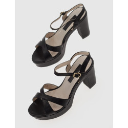 SANDALIA KAMOME TRENDS LINA NEGRO