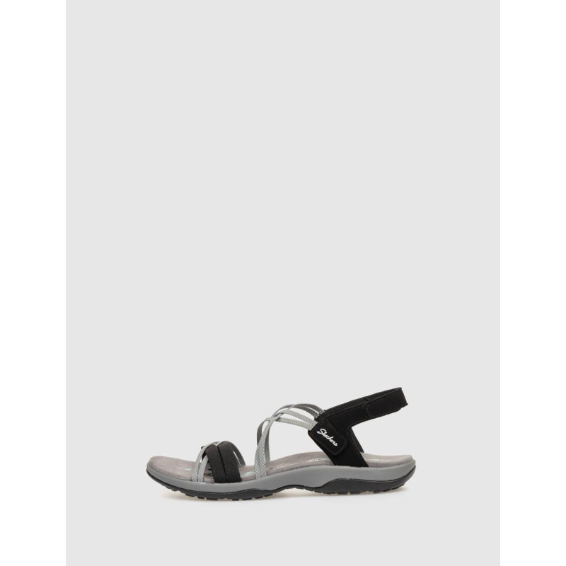 SANDALIA SKECHERS REGGAE SLIM-TAKES TWO NEGRO