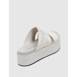 SANDALIA CALVIN KLEIN FLATFORM SANDAL WEBBING IN MR BEIG