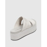 SANDALIA CALVIN KLEIN FLATFORM SANDAL WEBBING IN MR BEIG