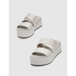 SANDALIA CALVIN KLEIN FLATFORM SANDAL WEBBING IN MR BEIG