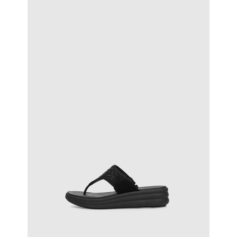SANDALIA DE DEDO CLARKS DRIFT WAY NEGRO