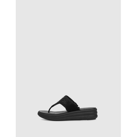 SANDALIA DE DEDO CLARKS DRIFT WAY NEGRO