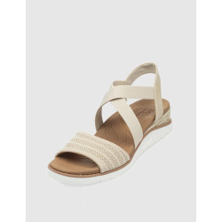 SANDALIA SKECHERS BOBS ARCH FIT BEACH KISS - BOHO BEYOND BEIG