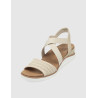 SANDALIA SKECHERS BOBS ARCH FIT BEACH KISS - BOHO BEYOND BEIG
