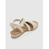 SANDALIA SKECHERS BOBS ARCH FIT BEACH KISS - BOHO BEYOND BEIG