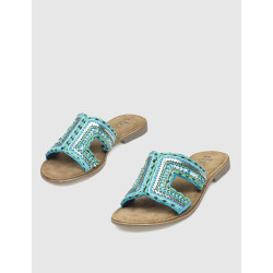 SANDALIA OBVIO SHOES HANAKO TURQUESA