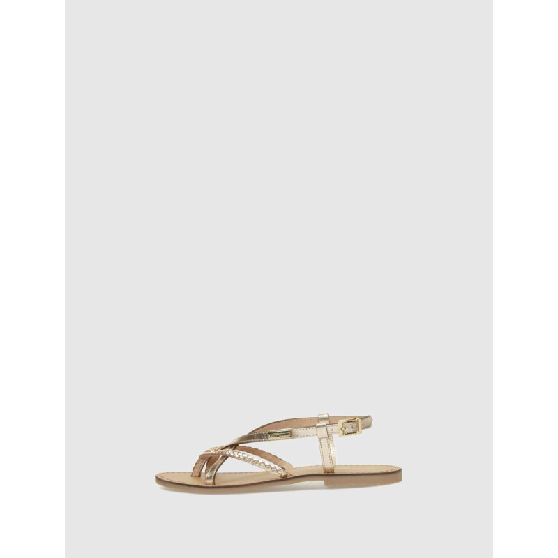SANDALIA DE DEDO LESTROPEZIES CHOU ORO