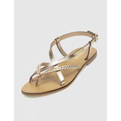 SANDALIA DE DEDO LESTROPEZIES CHOU ORO