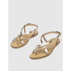 SANDALIA DE DEDO LESTROPEZIES CHOU ORO