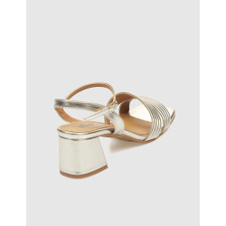 SANDALIA OBVIO SHOES LYRA PLATINO