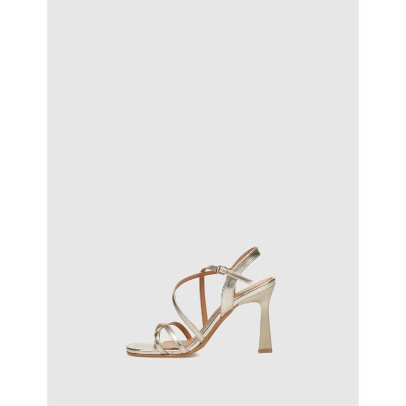 SANDALIA OBVIO SHOES EBLA PLATINO