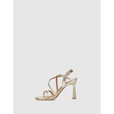 SANDALIA OBVIO SHOES EBLA PLATINO