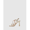 SANDALIA OBVIO SHOES EBLA PLATINO