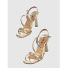 SANDALIA OBVIO SHOES EBLA PLATINO