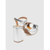 SANDALIA OBVIO SHOES KAIE PLATA
