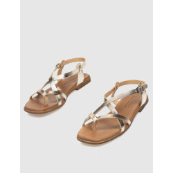 SANDALIA DE DEDO KAMOME ARLET PLATINO
