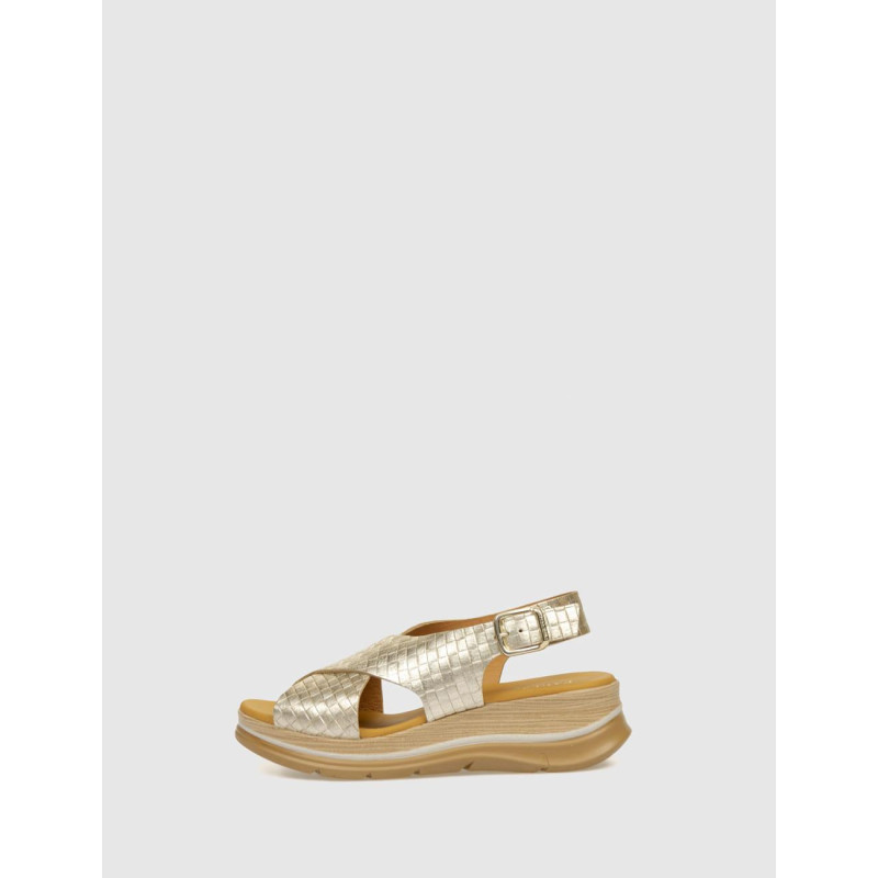 SANDALIA PAULA URBAN 24-651 PLATINO