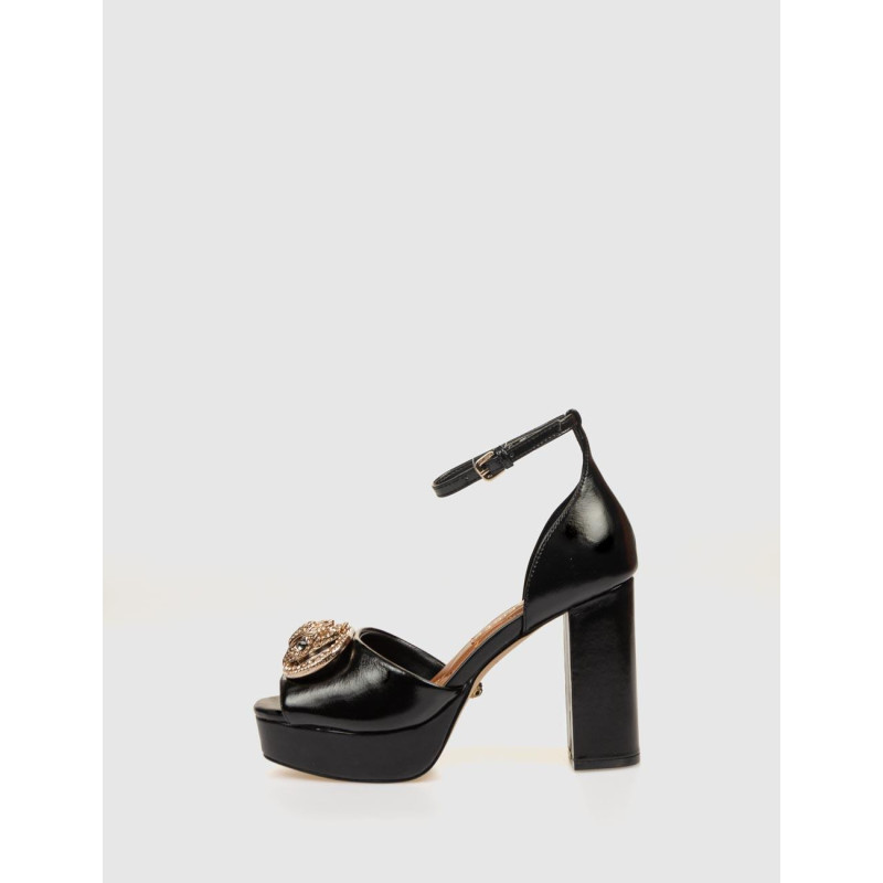 SANDALIA KURT GEIGER CHELSEA PLATFORM SANDAL NEGRO