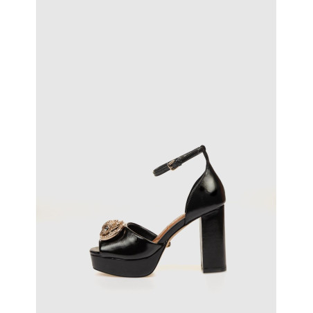 SANDALIA KURT GEIGER CHELSEA PLATFORM SANDAL NEGRO