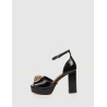 SANDALIA KURT GEIGER CHELSEA PLATFORM SANDAL NEGRO