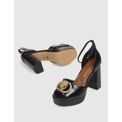 SANDALIA KURT GEIGER CHELSEA PLATFORM SANDAL NEGRO