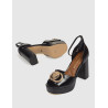 SANDALIA KURT GEIGER CHELSEA PLATFORM SANDAL NEGRO